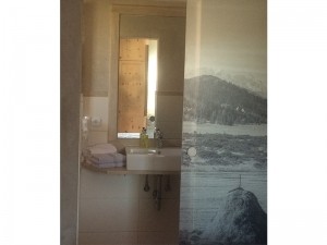 4 Sterne Appartement Ringelblume Blick ins Bad Ferlhof Krün
