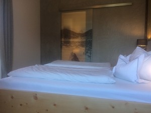 4 Sterne Appartement Ringelblume Schlafzimmer Bett Ferlhof Krün