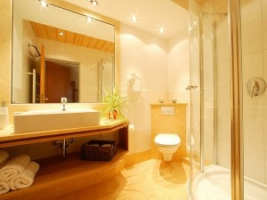 4 Sterne Appartement Ferlhof Krün Sonnenblume Duschbad