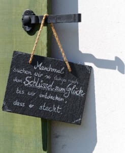Türspruch im Ferlhof Krün
