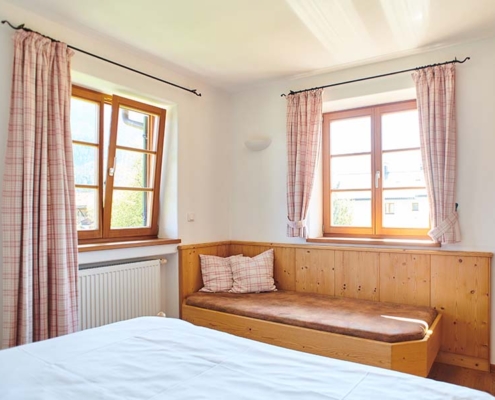 Ferienwohnung Krün Karwendel Schlafzimmer