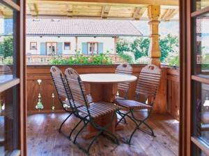 Ferienwohnung Krün Soiern Balkon Ausblick